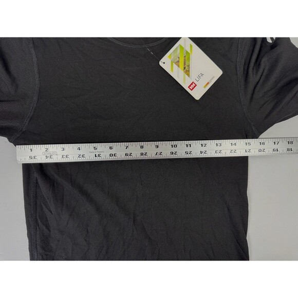 Helly Hansen HH Lifa Base Layer Top Womens Small Black Stripe Crew Long Sleeve - Picture 7 of 12